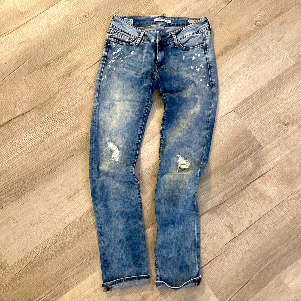 MAVI JEANS EMMA SLIM BOYFRIEND DISTRESSED